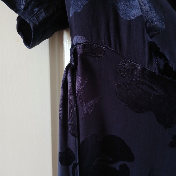 Blue Navy Wrap Dress - Picture 7 of 7